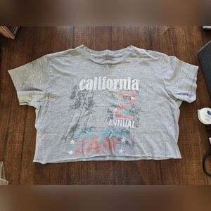 Vintage Y2K Aeropostale Cropped Graphic Tee